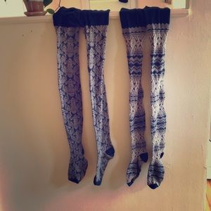 MeMoi Cotton/Spandex Blend Tights, size L